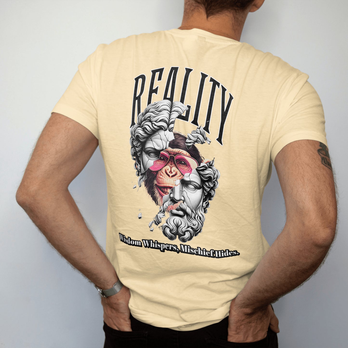 Reality Whispers | Men Printed Tee-Shirt